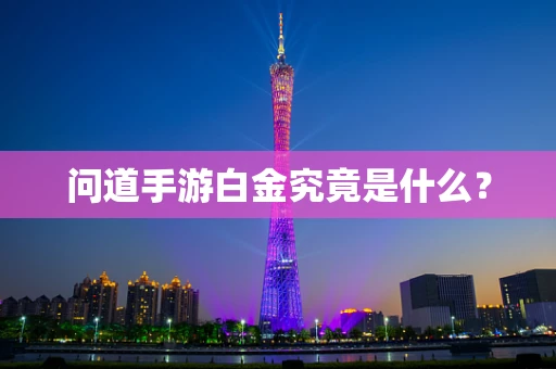 问道手游白金究竟是什么？