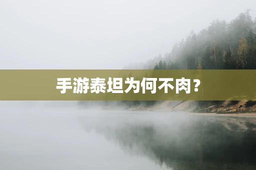 手游泰坦为何不肉？