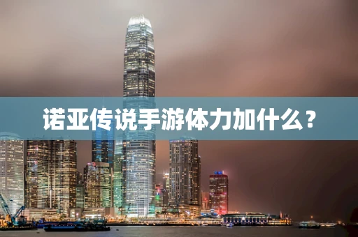 诺亚传说手游体力加什么？