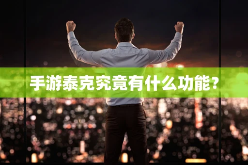 手游泰克究竟有什么功能？