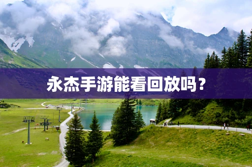 永杰手游能看回放吗？