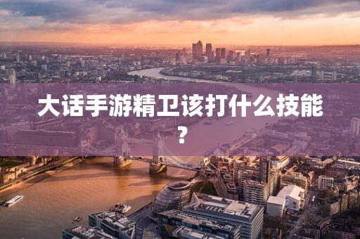 大话手游精卫该打什么技能？