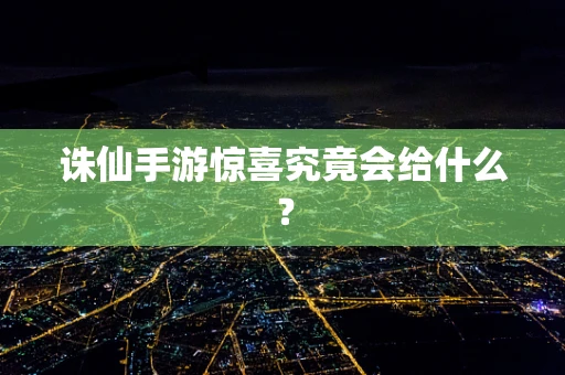 诛仙手游惊喜究竟会给什么？