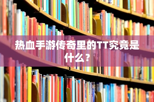 热血手游传奇里的TT究竟是什么？