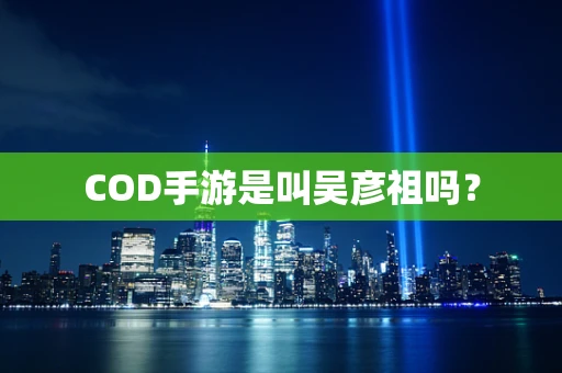 COD手游是叫吴彦祖吗？