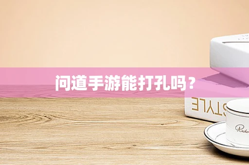 问道手游能打孔吗？