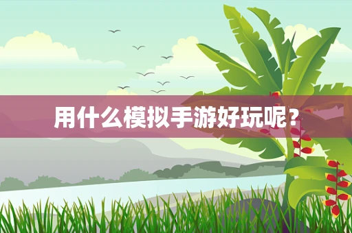 用什么模拟手游好玩呢？