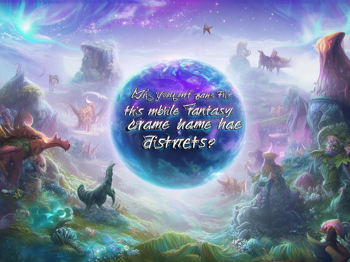 手游梦幻为什么没有区？